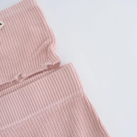 SER.O.YA Lola Dress 2 Piece Matching  Set Distressed Crop Top & Mini Skirt M NWT - Picture 5 of 11